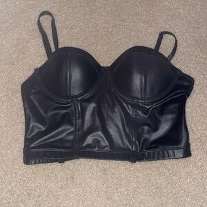 Black Corset Top with built in bra